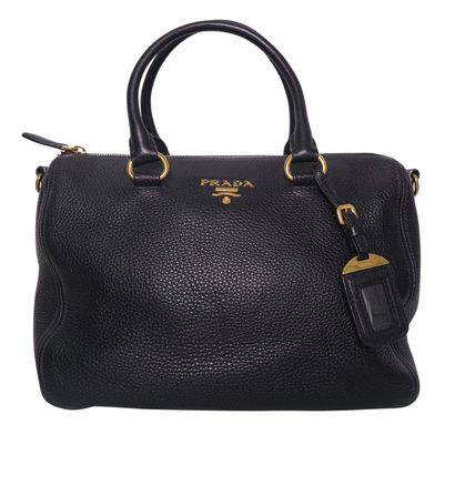 Bauletto Tote, &pound;350, Handbags, Black, Leather, Front view